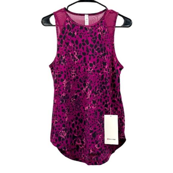 Lululemon Sculpt Tank Top in Cheetah Camo Magenta Purple Multi/Magenta Purple 4 - Picture 3 of 10
